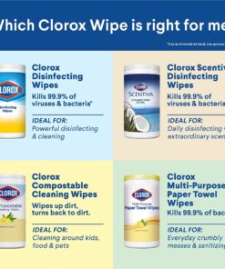 Clorox Disinfecting Wipes, Cleaning Wipes Cleaning Wipes,Fresh, 105 Count Fresh Scent 28 71tXjmQcweS