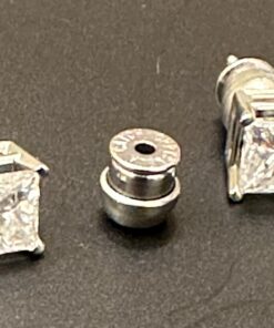 Most Secure Earring Back by Chrysmela Platinum Patented technology automatically fit and lock all types of earring posts Replace screw backs, La Pousset, butterfly backs 30 71tZNa1PxuL
