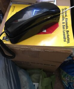 AT&T 210 Basic Trimline Corded Phone, No AC Power Required, Wall-Mountable, Black 56 71tZXom34NL