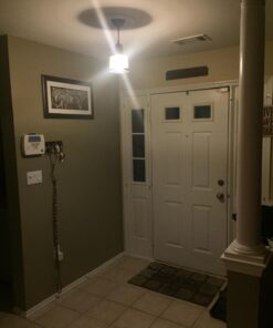 UNITARY Farmhouse Pendant Lights Kitchen Island, Kitchen Light Fixtures, Rustic Dining Room Light Fixture with 3 E26 Bulb Sockets, Black Metal and Glass Jar Chandelier, Ceiling Pendant Light Fixtures 33 71taNfNFAgL