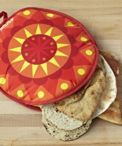 Alternative view of IMUSA USA MEXI-10007 Sunburst Cloth Tortilla Warmer 12-Inch, Yellow/Red/Orange Red