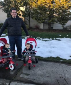 4-in-1 Stroll 'N Trike, Red Toddler Tricycle for Ages 1 Year -5 Years, 19.88" x 35.04" x 40.75" Classic 47 71tcVIVNmVL