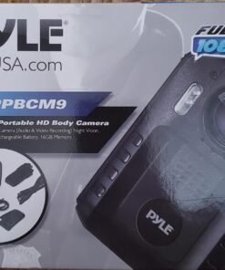 Pyle Premium Portable Body Camera - Wireless Wearable Camera, Person Worn Camera, Compact & Portable HD Body Camera, IR Night Vision, Built-in Rechargeable Battery, LCD Display, 16GB Memory PPBCM9 22 71tclZyhIGL