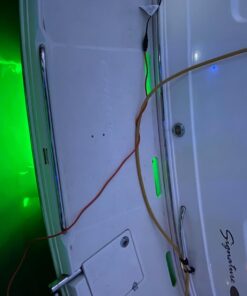 Tidal Wake IP68 Underwater 1/2in Standard Boat Drain Plug LED Light, Brilliant Underwater Lighting in Minutes! No Holes to Drill! Green 46 71teVI48k9L