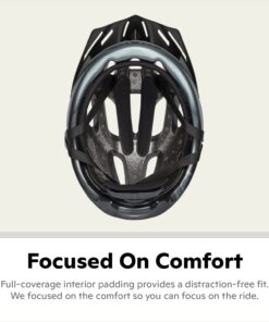 Schwinn Intercept Adult/Youth Bike Helmet for Men and Women, 10 Vents, Durable, Lightweight Microshell, Easy Adjust Dial Fit, Suggested Fit 54-62 cm Black 13 71tfypRYKQL