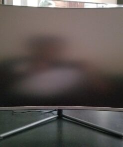 SAMSUNG 32" UR59 Series ViewFinity 4K UHD (3840x2160) Computer Monitor, Curved, HDMI, Display Port, 3-sided border-less, Eye Saver Mode LU32R590CWNXZA, Black 61 71tgAtqK3wL