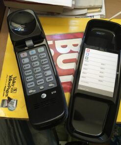 AT&T 210 Basic Trimline Corded Phone, No AC Power Required, Wall-Mountable, Black 57 71tgMkaKCGL