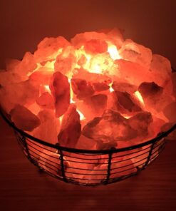 Himalayan Glow 1345 Oval Style Basket Night Salt Lamps, 7-9 Pounds Oval Style Metal Basket 37 71thGS5fs9L