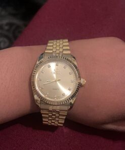 DREAMING Q&P Fq-043 Classic Golden Stainless Steel Male Female Crystals Quartz Wrist Watches for Man Woman Gold 26 71thl306qNL 1