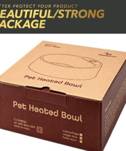 Petfactors Heated Pet Bowl, Outdoor Pet Thermal Water Bowl, Dog Cat Heated Water Bowl with 69 Inch Chew Resistant Cord and Waterproof ON/Off Switch Camouflage 25 71tj7iUBqSL