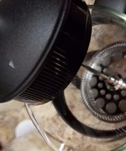 KONA French Press Coffee Press Maker With Reusable Stainless Steel Filter, Large Comfortable Handle & Glass Protecting Durable Black Shell (34 oz, 8 cups) 1000ml 40 71tjMSX6H L