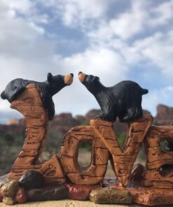 DEMDACO Love Bears Black Bear 3.5 x 6 Hand-cast Resin Figurine Sculpture 8 71tjj5u0xCL