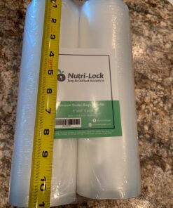 Nutri-Lock Vacuum Sealer Bags, Set of 2 8"x50' BPA-Free Rolls, Vac Seal for Sous Vide & Meal Prep, Commercial Grade Food Vac Bags 8"x50'(2-Roll) 36 71tjkwaBB9L 4