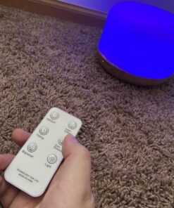 ASAKUKI 500ml Premium, Essential Oil Diffuser with Remote Control, 5 in 1 Ultrasonic Aromatherapy Fragrant Oil Humidifier Vaporizer, Timer and Auto-Off Safety Switch A-yellow 37 71tjo9Ps96L