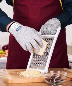 Dowellife Large Grey Protective Gloves with Cut Resistance, Machine Washable Large (Pack of 1) Original 22 71tkja6NF1L