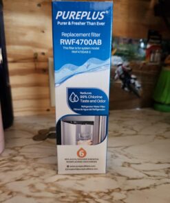 PUREPLUS ADQ747935 Replacement for LG LT1000P LT1000 Kenmore Elite 9980 LT1000PC, MDJ64844601 ADQ74793501, LMXS28626S, LFXS26973S, LT120F Refrigerator Water and Air Filter,3Pack, Model: RWF4700AC 28 71tkybpu4bL