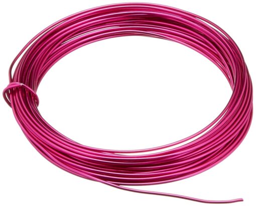 Minor Details 42614 12 Gauge Aluminum Craft Wire, 39', Fuchsia