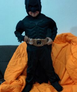 Rubie's Child's Dark Knight Rises Deluxe Muscle Chest Batman Costume with Mask, Small 35 71tlcGAy3lL