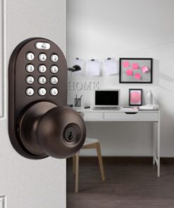 Alternative view of MiLocks TKK-02OB Digital Door Knob Lock with Electronic Keypad, Oil Rubbed Bronze, Keypad Lockable