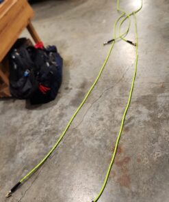 Flexzilla Air Hose, 1/4 in. x 25 ft., 1/4 in. MNPT Fittings, Heavy Duty, Lightweight, Hybrid, ZillaGreen - HFZ1425YW2 Flexzilla 1/4" (inches) x 25' (feet) Coupler and Plug 22 71tnXImz1XL