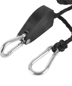 iPower GLROPEMG4X2 2-Pair 1/4 Inch 8-Feet Long Heavy Duty LROPEMG4X2 Adjustable Rope Clip Hanger (300lbs Weight Capacity) Reinforced Metal Internal Gears 11 71toNIqOOLL