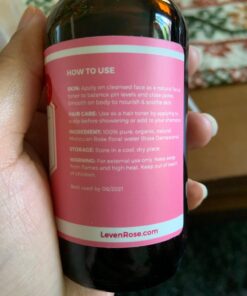 Rose Water Spray for Face by Leven Rose - Pure Natural Moroccan Rosewater Hydrosol Face Spray - Rose Water for Hair 4 oz 44 71toWUyyItL