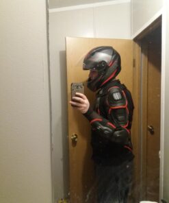 OHMOTOR Motorcycle Body Protective Jacket Armor Men, Motocross Riding Protective Gear,ATV Dirt Bike Chest Spine Protector 3X-Large-4X-Large Red 32 71tpft06B5L