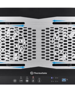 Alternative view of Thermaltake Massive TM Aluminum Panel Dual 120mm Fans Adjustable Temperature Sensor 10"-17" Laptop Notebook Cooling Pad CL-N002-PL12BL-A,Black