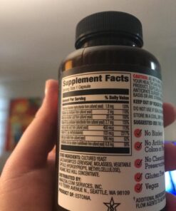 Amazon Elements B Complex, High Potency, 83% Whole Food Cultured, Supports Immune and Normal Energy Metabolism, Vegan, 65 Capsules, 2 month supply (Packaging may vary) 65 Count (Pack of 1) 21 71trrNTcR2L