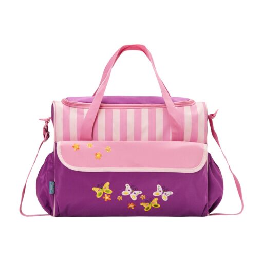 SOHO Collections, 10 Pieces Diaper Bag Set Butteries Meadows