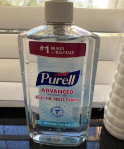 PURELL Advanced Hand Sanitizer, Refreshing Gel, 20 fl oz Hand Sanitizer Table Top Pump Bottles (Pack of 2) - 3023-12-EC 5 71tsi1ZiqHL