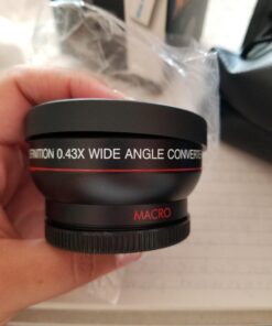 52MM 0.43x Wide Angle Conversion Lens with Macro for Nikon D3200, D3300, D5100, D5200, D5300, D5500, D7200, D90, D500, D600, D610, D700, D750, D800 44 71tt7yEcPfL