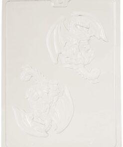Alternative view of Cybrtrayd I027 Large Dragon Piece Chocolate Candy Mold with Exclusive Cybrtrayd Copyrighted Chocolate Molding Instructions