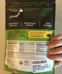 Jade Leaf Matcha Organic Ceremonial Grade Green Tea Powder - Barista Edition For Cafe Quality Tea & Lattes - Authentic Japanese Origin (3.53 Ounce Pouch) Ceremonial Barista (Tin) 3.53 Ounce (Pack of 1) 45 71tuv62PGEL 1