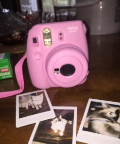 Fujifilm Instax Mini 8+ (Strawberry) Instant Film Camera + Self Shot Mirror for Selfie Use - International Version (No Warranty) Strawberry 55 71tvVlchZeL