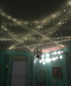 ER CHEN 165ft Led String Lights, 500 Led Fairy Starry Lights on 50M Silvery Copper Wire String Lights for Christmas (Warm White) Warm White 36 71twZPslCwL