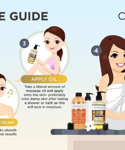 Cellulite Massage Oil & Hot Cream - 100% Natural Cellulite Oil & Gel, Highly Absorbable, Firm, Tone, Tighten & Moisturize Skin - Soothes Muscles 8.8 oz 22 71tx0AxZ3yL 2