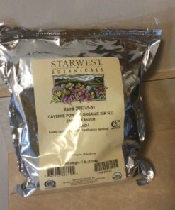Starwest Botanicals Organic Cayenne Pepper Powder 35,000 SHU, 1 Pound (Pack of 1) 12 71tx6yi3xTL