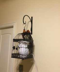 UpBlend Outdoors Plant Hangers Outdoor Hook - 10 X 13.75 Inch Heavy Duty Plant Hanger Bracket, Indoor Wrought Iron Wall Plant Holder, Flower Hooks for Hanging Baskets, Lantern, Windchime Strong, 1 Pack 33 71tx90d5OAL