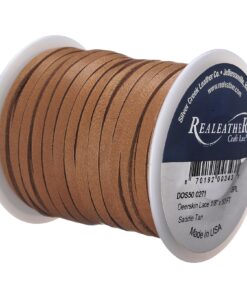 Alternative view of Realeather Crafts Deerskin Lace, Saddle Tan 1/8" x 50' 1/8" x 50'