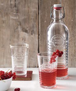 Bormioli Rocco Officina Water Bottle | 37.25 oz, Italian Glass Pitcher | Airtight Seal & Metal Clamp | Easy To Carry Handle, Dishwasher Safe & Eco-Friendly | Safe For Infused & Carbonated Drinks 25 71tydJvMdEL