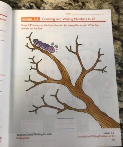 Spectrum Critical Thinking for Kindergarten Math Workbook—Grade K State Standards, Counting Numbers, Learning Shapes, With Answer Key for Homeschool or Classroom (128 pgs) 25 71tz8uBWfbL