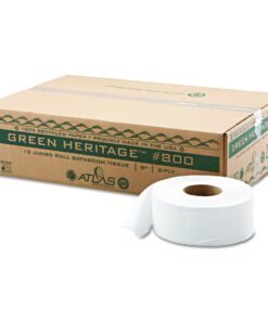 Alternative view of Green Haritage 800 9" Diameter x 3.42" Width, 2-Ply Jumbo Roll Bathroom Tissue (Case of 12) Case of 12 Rolls