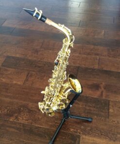 Eastar AS-Ⅱ Student Alto Saxophone E Flat Gold Lacquer Alto Beginner Sax Full Kit With Carrying Sax Case Mouthpiece Straps Reeds Stand Golden 34 71u k9eZ5AL