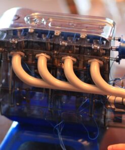 Discovery #MINDBLOWN Model Engine Building Kit, DIY 4-Cylinder Combustion Engine, Working Pistons Fan Valves Belts LED Lights, STEM Mechanic Engineering Construction Experiment Set, Kids & Adults Gift 29 71u0NqPGl L