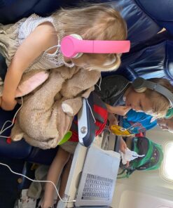 NENOS Children Kids Children's Volume Limited Headphones for Kids Foldable (Pink) Pink 23 71u0pMMO84L