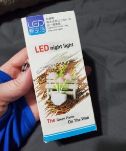 Rienar Sensor Led Night Light, Color Changing Plug-in LED Mushroom Dream Bed Lamp 52 71u0u8kHTOL