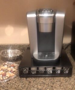 Home-It K Cup Holder for Counter - Storage Drawer for Keurig K-Cup Coffee Pod Organizer - Metal Designed K-Cup Storage, 42 Pod Capacity Compact Under Coffee Pot 31 71u38UCZCaL