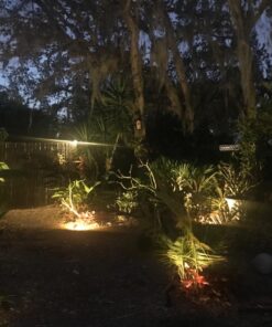 ZUCKEO Low Voltage Landscape Lights LED Landscape Lighting, 5W 12V Garden Pathway Lights Waterproof Warm White Walls Trees Flags Outdoor Landscape Spotlights with Stakes (8 Pack) 48 71u3M7DzwL