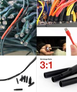 Nilight Heat Shrink 2:1 Electric Insulation Tube Kit 45mm Flame Retardant Wrap Cable Sleeve 270pcs 5 Colors 12 Sizes with Storage Box,2 Years Warranty 270Pcs 3:1 Heat Shrink Tubing 27 71u4rPbYl0L